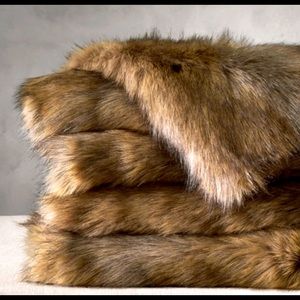 Restoration Hardware Faux Fur Throw